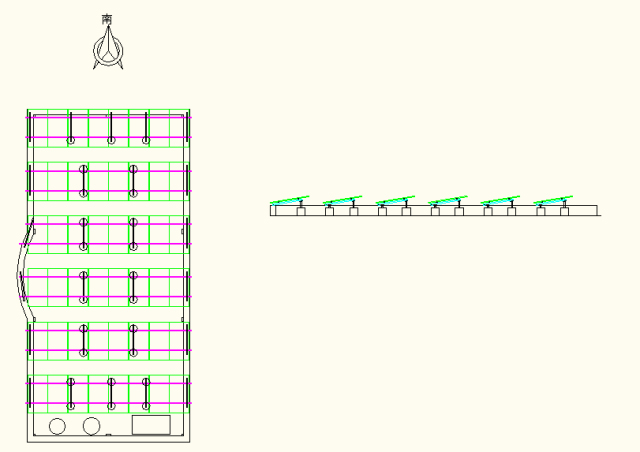 光伏组件排列示意图