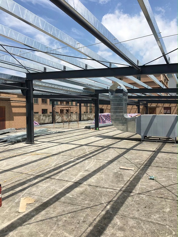 年瑞电子270.54KW光伏发电站钢结构