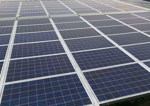 钢构架空、彩钢瓦屋顶铺设组件